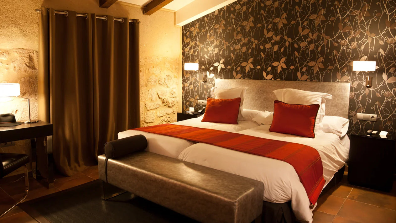 gemütliches Schlafzimmer mit Alpaka-Bettwäsche