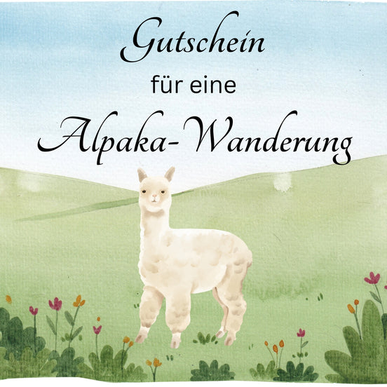 Gutschein für Alpaka-Erlebnisse und mehr