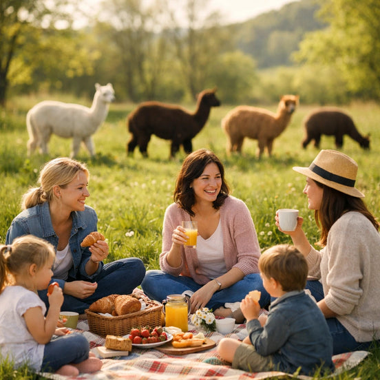 Muttertags-Alpakawanderung mit Picknick